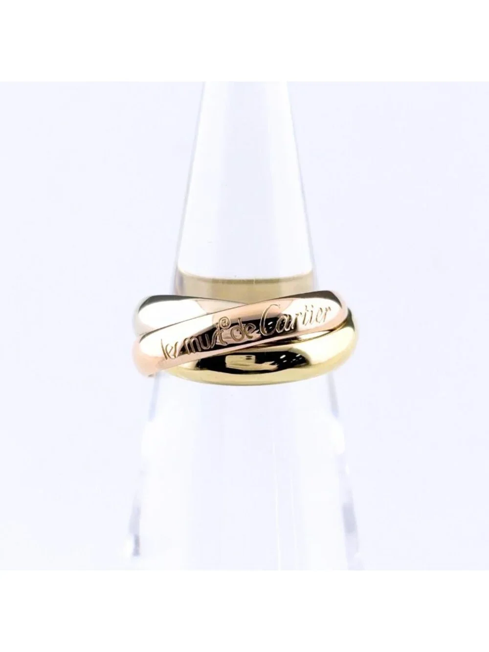 Cartier Trinity Yellow Gold Pink White Ring Three